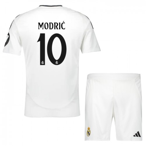 Conjunto Real Madrid Modrić 10 Equipamento Principal 2024-25 - Criança Conjunto Real Madrid Modrić 10 Equipamento Principal 2024-25 - Criança